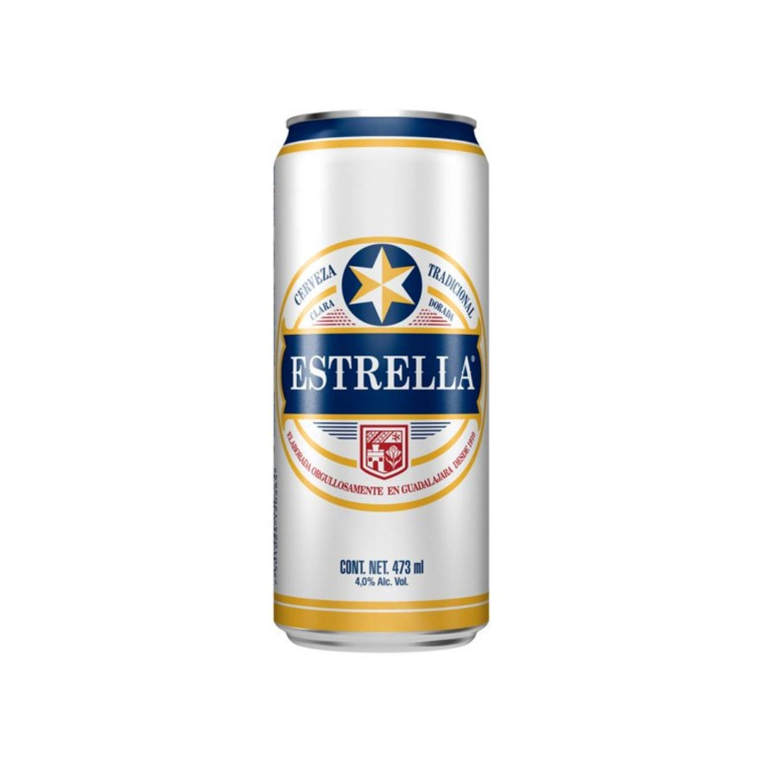 Cerveza Estrellas Lata Grande 473 Ml