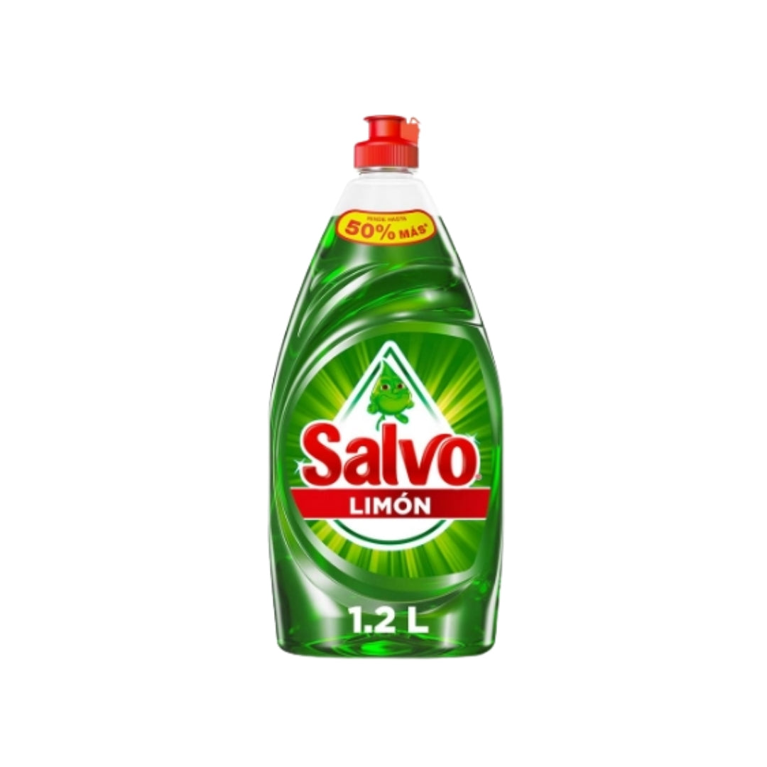 Detergente Trastes Liquido Salvo Limon 1.2 Lt