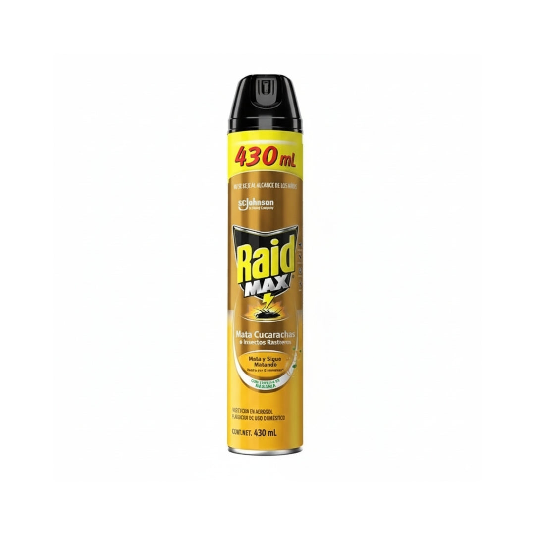 Insecticida Raid Max Mata Cucarachas 430ml