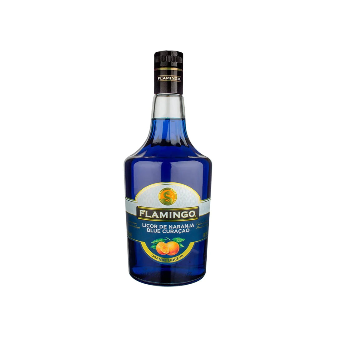 Licor De Naranja Flamingo Blue Curacao 1 Lt