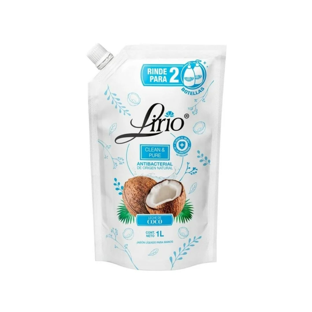 Jabon De Baño Loquido Lirio Leche De Coco 1 Lt