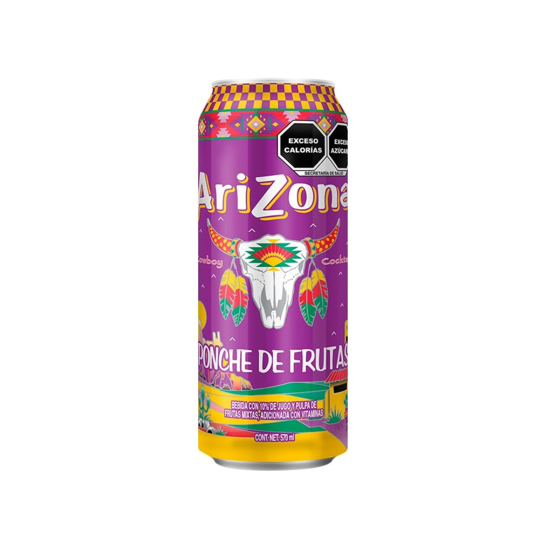 Te Liquido Arizona Ponche De Frutas Lata 570 Ml