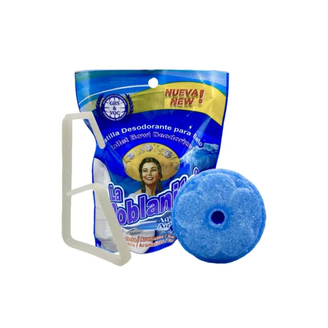 Pastilla Para Baño La Poblanita Aqua Blue 50 Gr