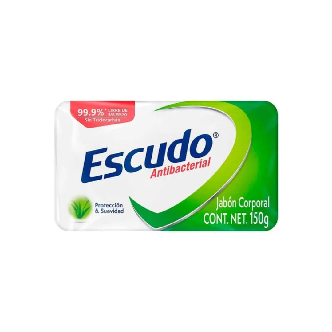 Jabon De Tocador Escudo Antibacterial Frescura 150 Gr