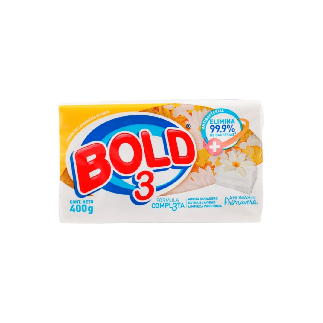 Jabon Lavnadaeria Bold 3 Primavera 400 Gr