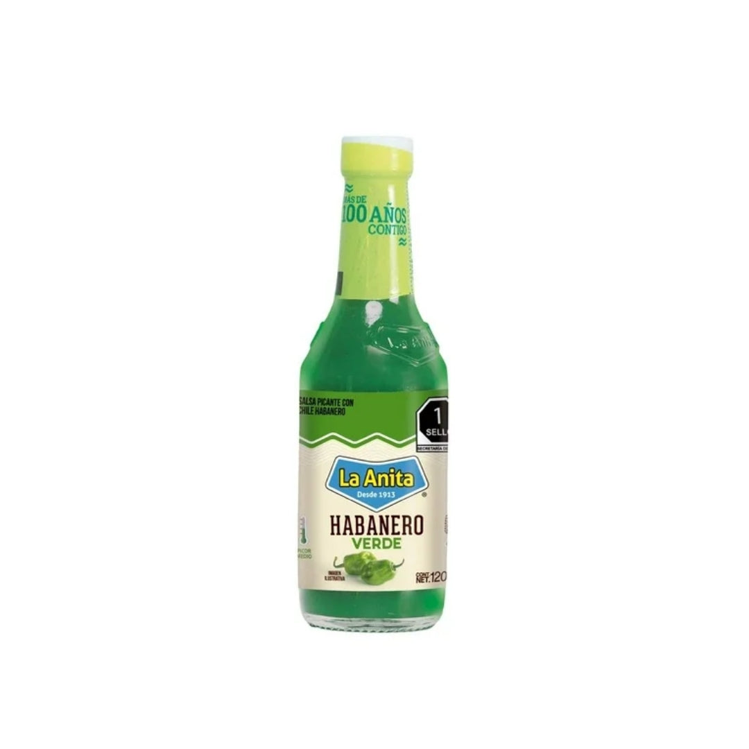 Salsa Habanera La Anita Habanero Verde 120Ml