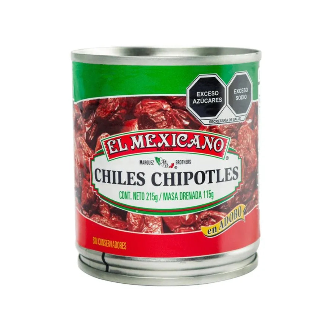 Chiles En Lata El Mexicano Chipotle 215 Gr (24)