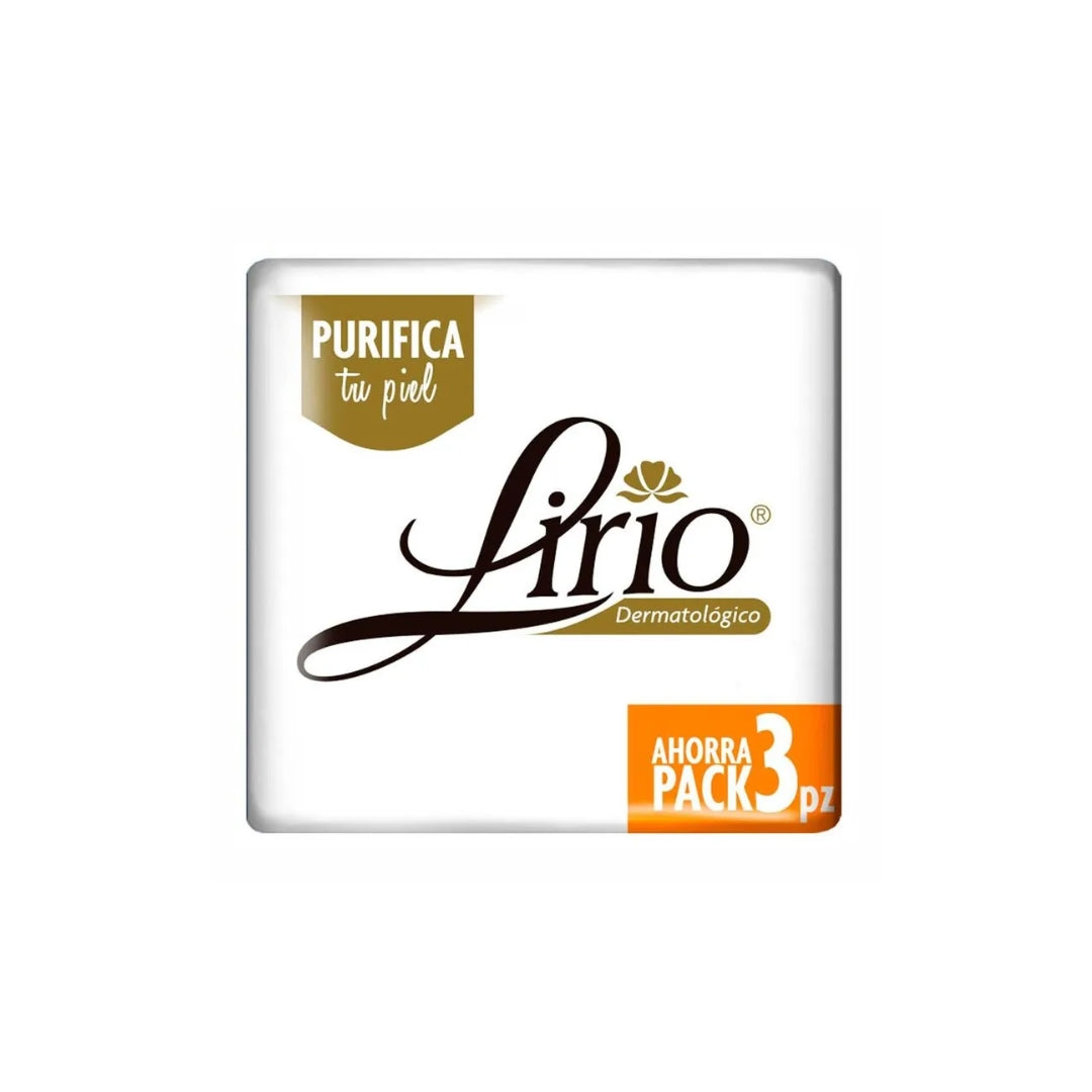 ZJabon De Baño Lirio Dermatologico 3 Pz 360 Gr (1)