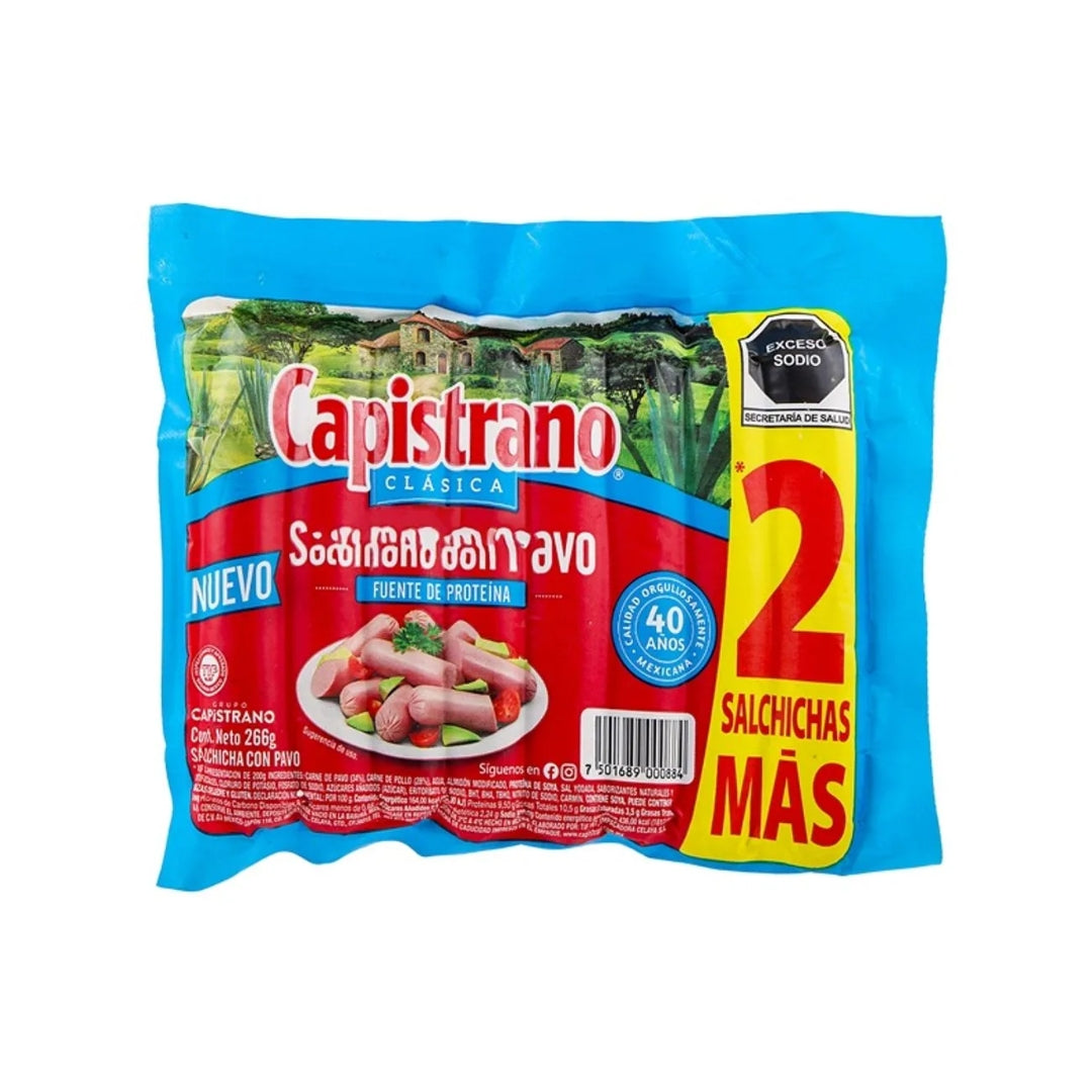 Salchicha Pavo Capistrano 266 Gr Pz (1)
